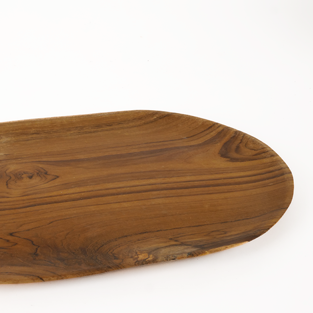 Plat ovale en bois