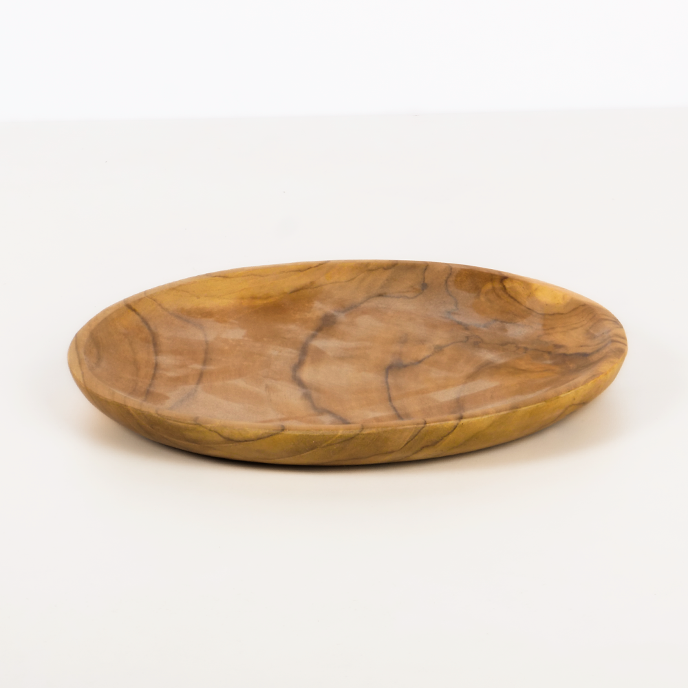 Assiettes plates en bois
