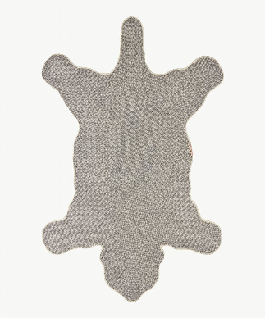 Tapis Doing GOODS ours blanc grand modèle