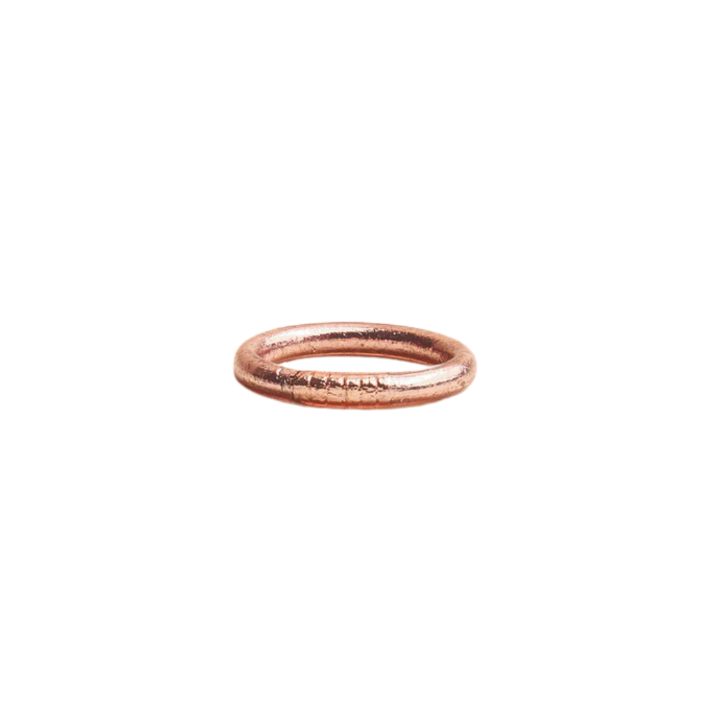 Bague jonc bouddhiste rose