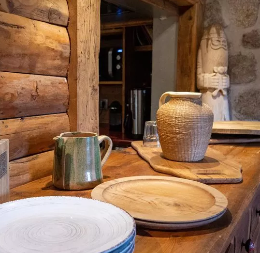 Assiettes en bois
