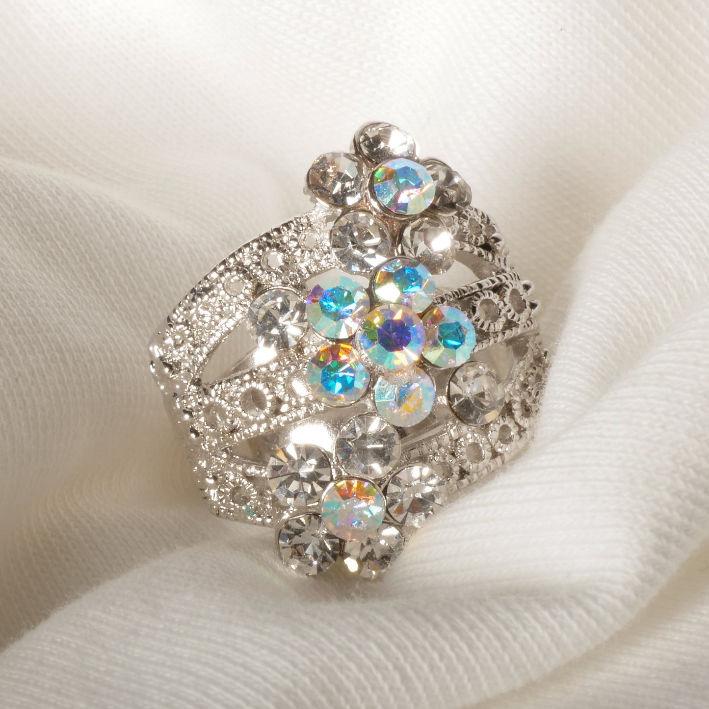 Bague couronne de fleurs